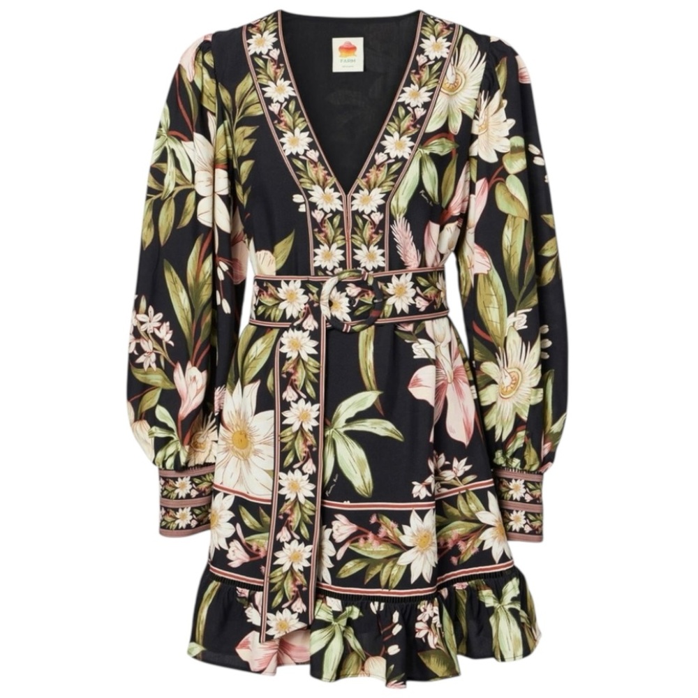 NWT FARM Rio Surreal Flowers Dress Size S - Picture 7 of 11